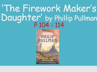 The Firework Maker's Daughter Extended reading comprehension lessons x 7