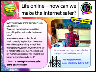 Online Safety + Social Media PSHE