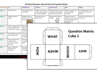 Question Matrix- Material Research