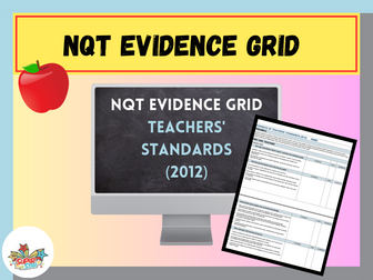 NQT Evidence Grid - Teachers' Standards (2012)