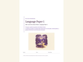 Language Paper 1 revision set: AQA GCSE English