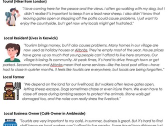 Tourism in the Lake District (Post-Glacial Landscape)