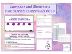 Compose and Illustrate a Five Senses Christmas Poem