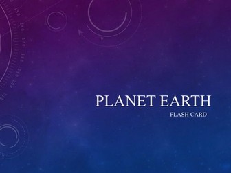 Chemistry U1 Planet Earth flash cards/study set