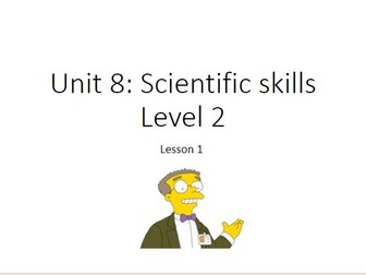 BTEC level 1/2 Applied science unit 8