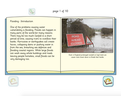 Flooding Interactive Information Book - KS2 Literacy