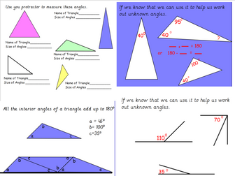 Year 6 Angle Revision | Teaching Resources