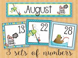 August Calendar Cards