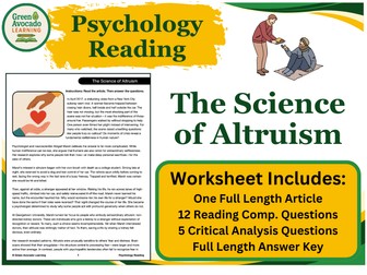 The Science of Altruism