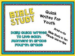 Daily Bible Quick Writes for 4th Grade - Bible Study in 10 Minute Warm-Ups
