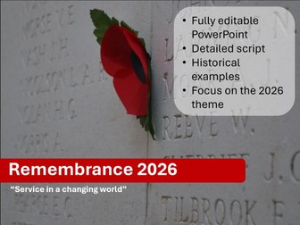 Remembrance Assembly 2026: Service in a Changing World