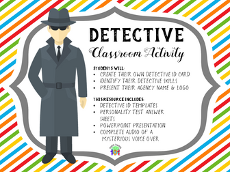 Detective Classroom Activity with Mysterious Voice Over!