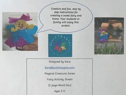 Fairy and Home Activity Sheets
