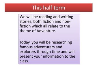 Low Ability KS3 English - Adventure Scheme of Work