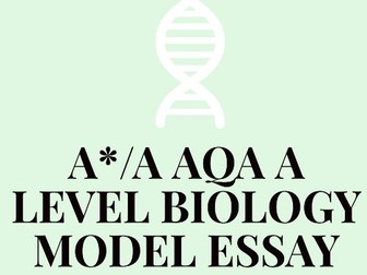 The importance of ions in living organisms -A*/A BIOLOGY MODEL ESSAY