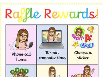 Bitmoji raffle reward poster
