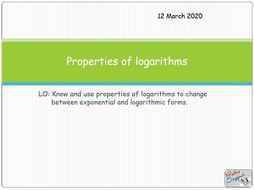 Introduction to logarithms | Teaching Resources