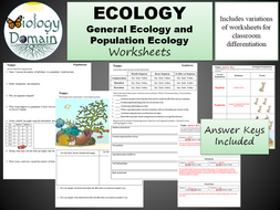 Ecology and Populations Worksheets | Teaching Resources