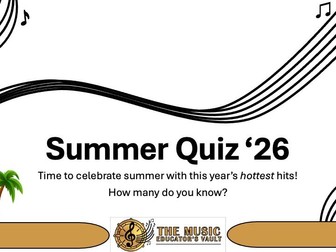 Summer Music QUIZ 2026