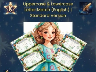 Upper and Lowercase Alphabet Matching Worksheets A to Z