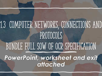 1.3 Computer networks, connections and protocols OCR Full Scheme of work