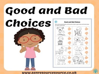 Behaviour Choices Worksheet