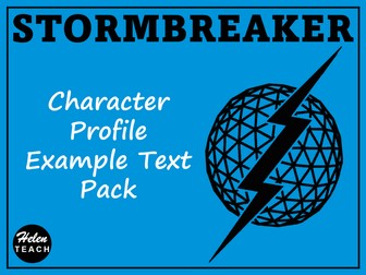 Stormbreaker: Character Profile Example Text Pack