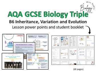 AQA B6 Inheritance, Variation and Evolution Triple (17-18 lessons)