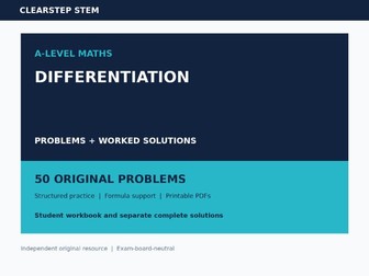 A Level Maths Differentiation Solutions