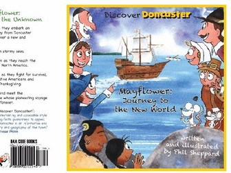 Mayflower book & reading comprehensions 'Mayflower: Journey to the Unknown' - Pilgrims, Thanksgiving