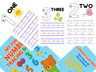 Number Tracing Worksheets 1–10 | Fine Motor Skills | EYFS & KS1