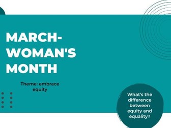 Woman's Month Discussion Activity