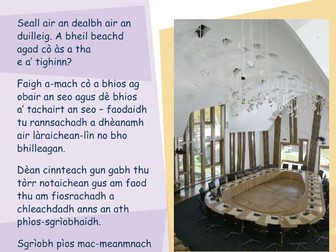 Scottish Parliament: Gaelic Language and Literacy resources