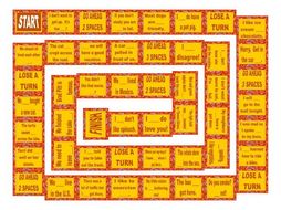 Adverbs Board Game