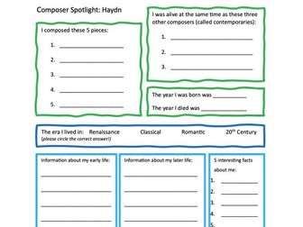 Composer Spotlight - Research a Composer