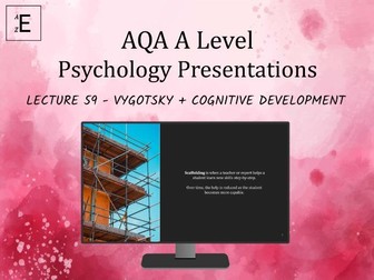AQA A Level Psychology Lecture 59 - Vygotsky's Theory of Cognitive Development
