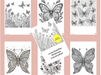 Butterfly Mindfulness Colouring Book