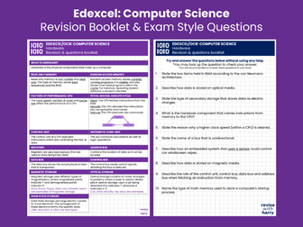 Computer Science - Revision booklet