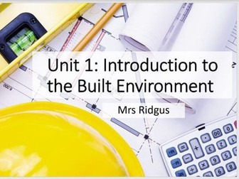 EDUQAS Construction and the Built Environment Unit 1 AC1.5
