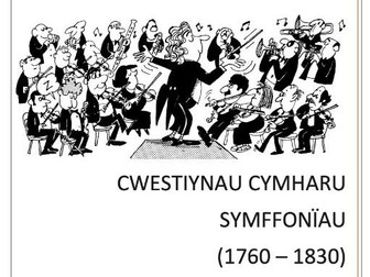 WJEC As Music Symphony Comparisons translated into Welsh - CWESTIYNAU CYMHARU SYMFFONÏAU