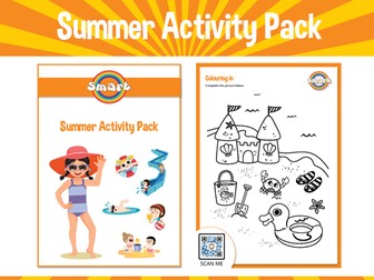 Summer Activity Pack/Worksheets for Children ages 3-7
