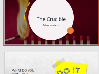 The Crucible SOW