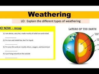 Weathering - The earth Activate 2 KS3