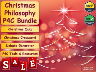 The English Literature P4C Christmas Sale Bundle! (Philosophy for Children) [Christmas Quiz & P4C] [KS3 KS4 GCSE]