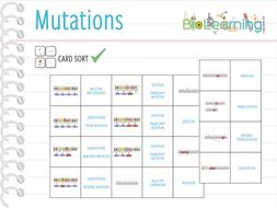 Mutations - Card Sort (KS4/5) | Teaching Resources