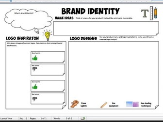 A3 brand identity - logo design sheets