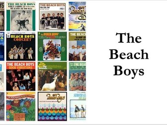 The Beach Boys Music Cover Lesson / Homework - (ICT needed)