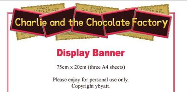 Charlie And The Chocolate Factory Willy Wonka Display Banner
