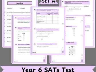 Year 6 SATs Mock Test - GPS Grammar, Punctuation & Spelling Practice Test