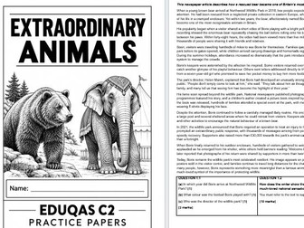 EDUQAS GCSE English Language Component 2 – Extraordinary Animals Practice Paper
